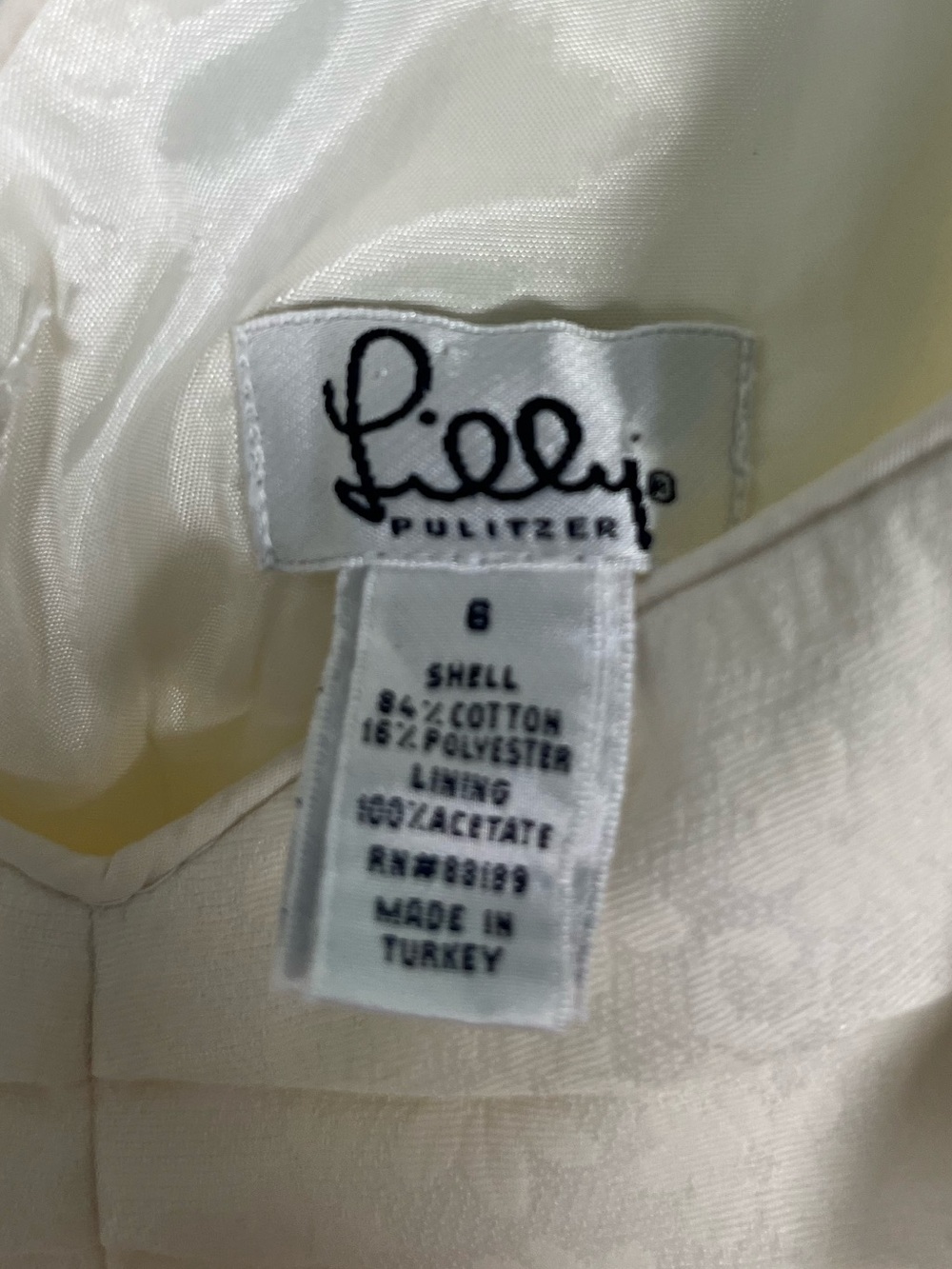 Lilly Pulitzer vintage embossed daisy preppy coastal cocktail dress sz 8 - Picture 5 of 7